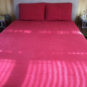 Bedding Queen Size Comforter Set Red Poshmark
